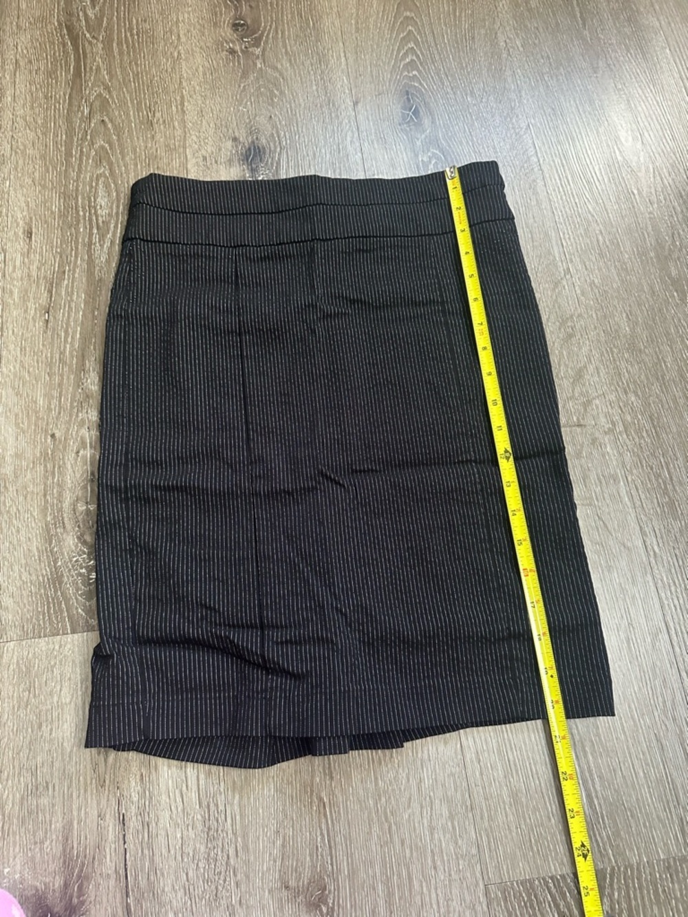Rampage Black Pinstripe Pencil Skirt - Picture 3 of 8